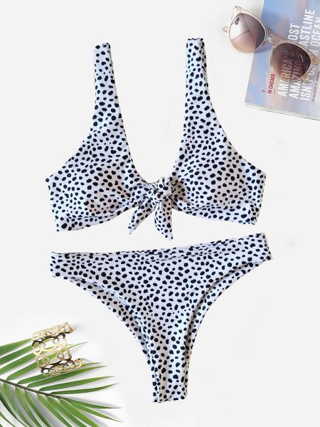 

2019 new fashion polka dot bikinis push up swimwear women swimsuit bikini set female beachwear lady beach swim wear bathing suits