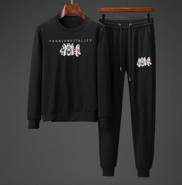 

mensbrand спортивные костюмы jogger мужчины марка брюки черные стили j две части с длинным рукавом брюки письмо мода уличная одежда азия раз, Gray