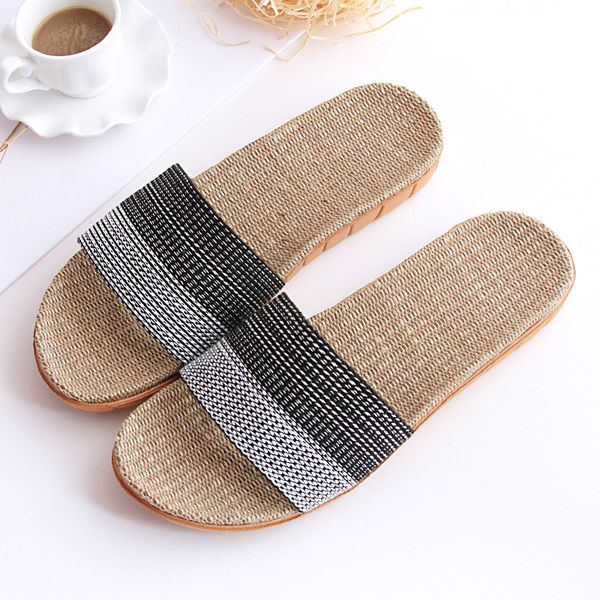 

women breathable slippers nice summer woman flats casual flip flops sandals indoor shoes home slippeers, Black