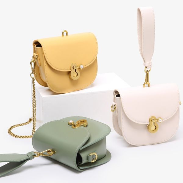 

bag female 2020 new summer saddle bag trend pig nose lock shoulder messenger small square mini handbag