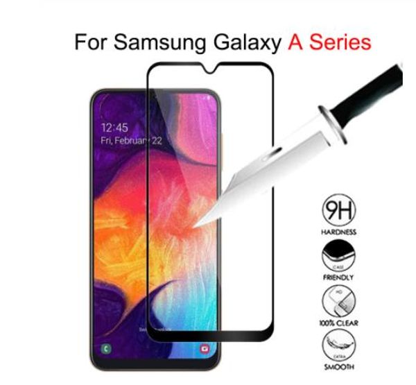 

закаленное стекло защитная пленка для samsung galaxy a40 a50 a10 a20 a70 a80 30 90 m10 m20 защитное стекло полная крышка galaxy a10 a40 стек