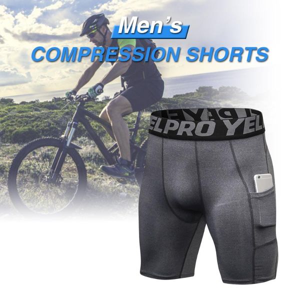 

running shorts sport equipment 3 pack men compression active workout underwear with pocket cycling, Black;blue