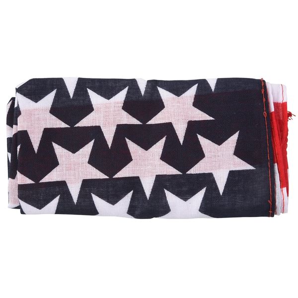 

handkerchief / bandana for head hair us flag design, Blue;black