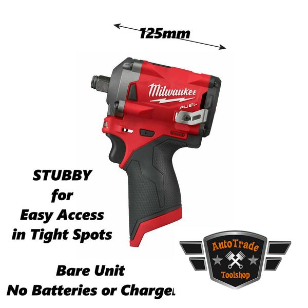 

Milwaukee tubby li ion fuel 1 2in impact wrench m12fiwf12 0 12v m12 body only