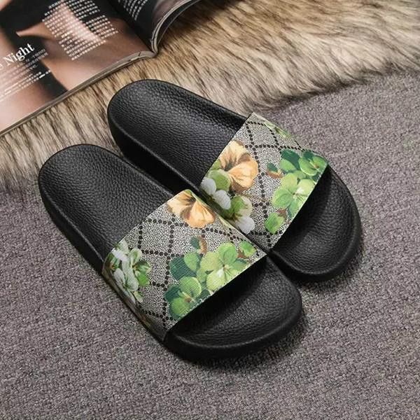 

men women slide sandals designer shoes luxury slide summer fashion wide flat slippery with thick sandals slipper flip flops size 36-45 cs10, Black