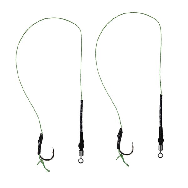 

pack of 2 carp fishing hair rigs ready tied boilies rigs fishing accessories