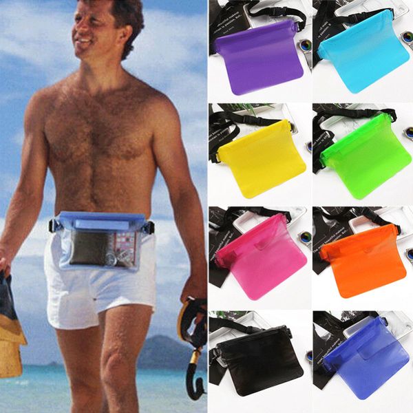 

waterproof waist pack underwater belt bag beach phone pouch dry swimming bum