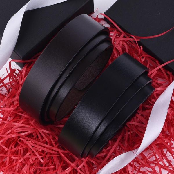 

100% real first layer of cowhide belt fashion casual men genuine leather belt without buckle, Black;brown