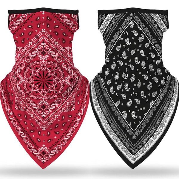 

xo6wd ice scarf face mask american flag masks breathable ear silk outdoor riding windproof protetive supplies scarf party mask, Black