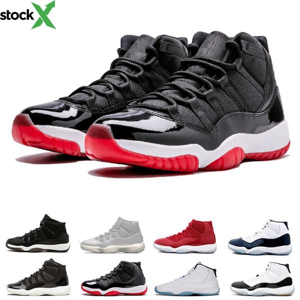 

wholesale new 11 11s mens basketball shoes concord 45 university blue platinum tint trainers women sneakers sports designer shoe size 5.5-13, Black