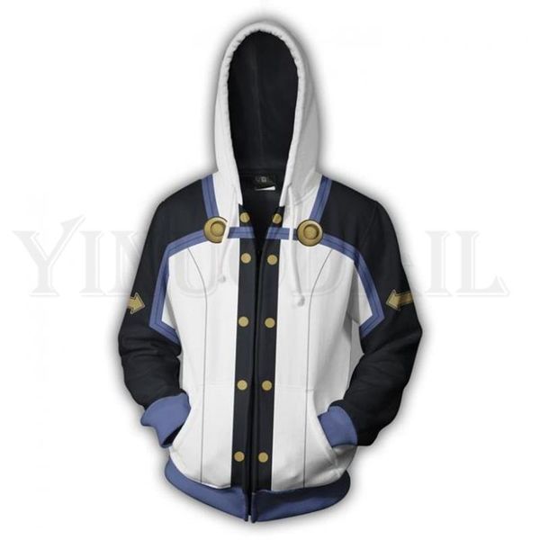 

anime sword art online hoodie men and women zipper hoodies sao kirigaya 3d print hooded jacket harajuku streetwear cosplay, Black