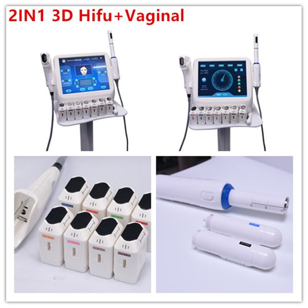 3D 4D Hifu Face Lift Hifu vaginale stringere il corpo che modella la pelle rassodando la rimozione delle rughe per la macchina per stringere vaginale 2IN1