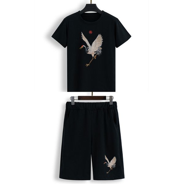 

2020 new luxury mens designer t shirts sportswear summer t shirt crane printing designer t shirt hip hop fashion men women short sleeve tees, Gray