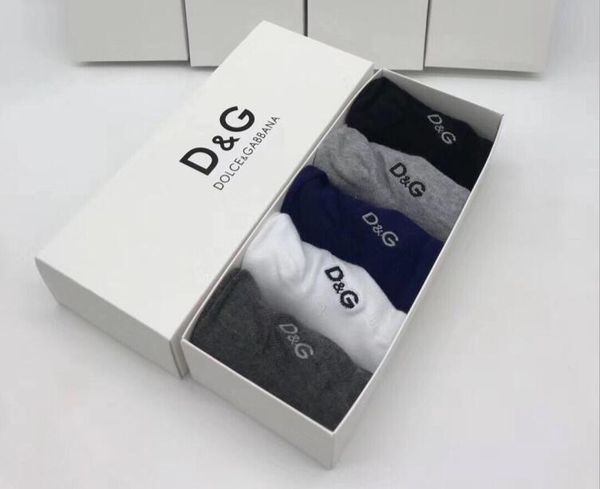 

20 ss leisure fashion socks men luxury designer brand 1g dg socks 1g embroidery, Black