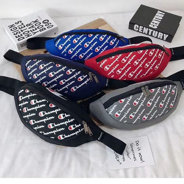 

luxury fannypack oxford crossbody chest bag full champion letters waist bags messenger shoulder bag beach sports totes c7905