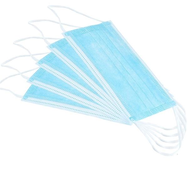 

dhl ship in stock 100 1pcs face pink blue white thick 3 layer safety masks dust fog sleep home use comfortable mask 87tz