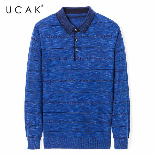 

uçak марка полосатые свитера мужчины одежда вытащите homme осень зима streetwear отложной воротник свитера одежда man пуловер u1087, White;black