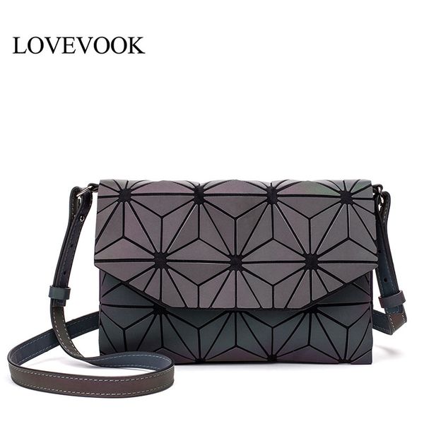 

lovevook crossbody bags for women 2019 fashion shoulder messenger bags female envelope bag pu geometric luminous color