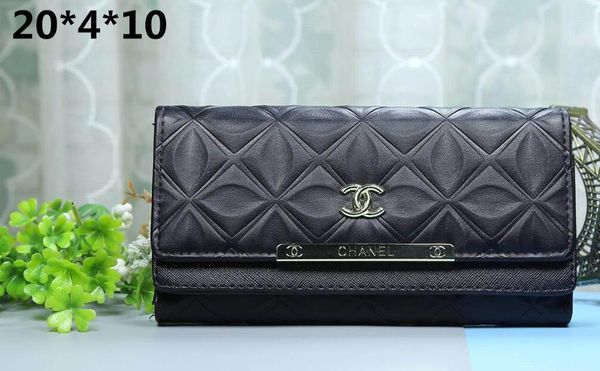 

wholesale new long clutch cal bag fashion wild embossed lattice ladies wallet large capacity multi-card card package#20, White