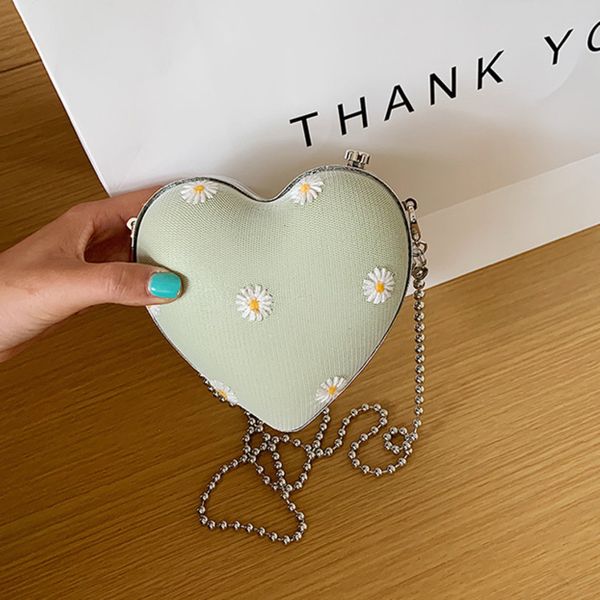 

female flowers pu leather crossbody bags for women 2020 chains shoulder messenger bag ladies hand sling handbags