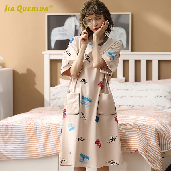 

long shirt crew neck nightwear fashion sleepshirt nightshirt nightgown dressing gown home dress sleep dress nighty smart casual, Black;red