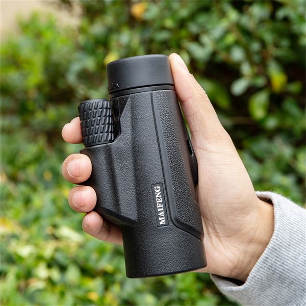 

original monocular maifeng 10x42 telescope with mobile phone clip life waterproof bak4 prism monoculars held portable fmc film
