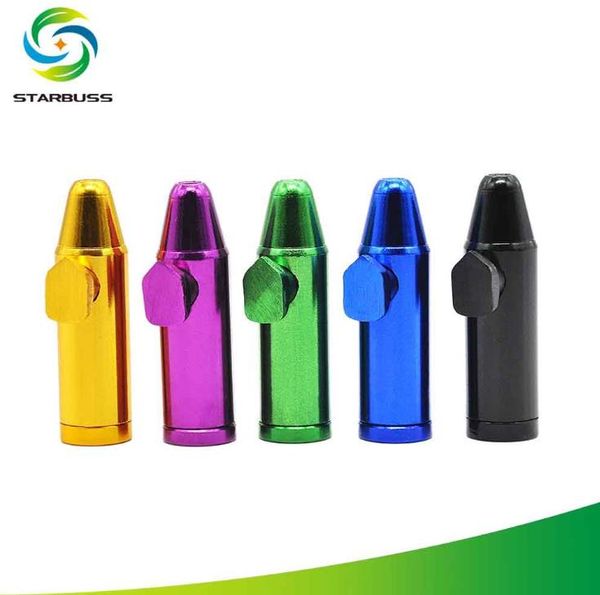 

aluminum bullet pipe holder metal cigarette snuff tip metal joghr