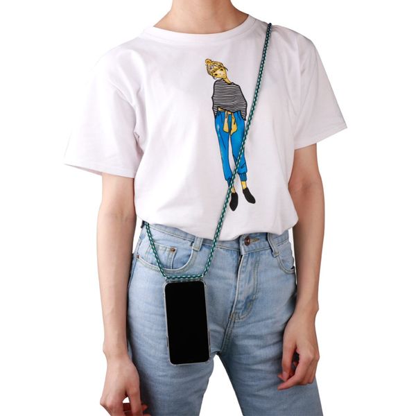 

tpu protective phone case transparent cover with necklace crossbody rope for samsung s8 plus s9 plus s10 plus s10 lite note 9