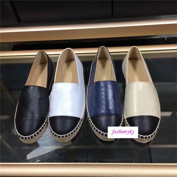 

summer sandals espadrilles fisherman shoe low heel genuine leisure shoes many color size 37, Black