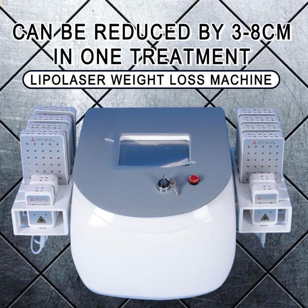 

профессиональный 650nm 980nm портативного диод lipolaser льего лазер неинвазивной 12 колодки для похудения сжигания жира машины