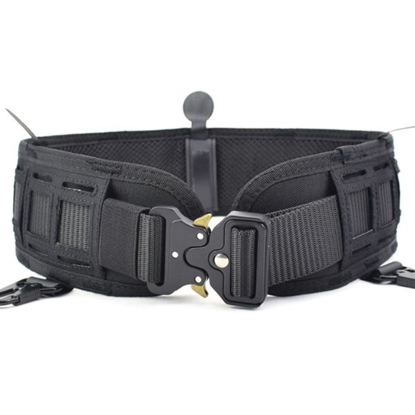 

random color belt belt set adjustable men waist outdoor, Black;gray