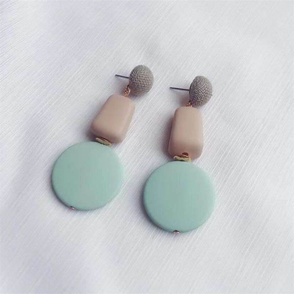 

ювелирные изделия vintage кисточка акриловых серьги для женщин богемских серег геометрических мотаться серьги падения brincos женщины моды, Silver