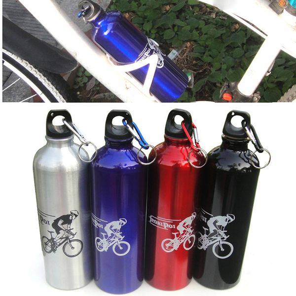 

dropship 1pc 750ml aluminum alloy multi-color water bottle kettle cup portable bicycle water bottle for outdoor bicycle cycling