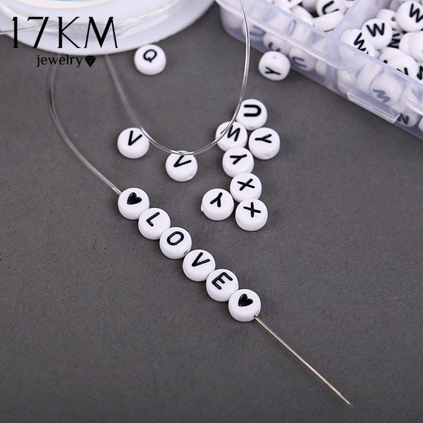 

round mix color acrylic 26 letter diy beads for jewelry making diy bracelet necklace 1200pcs jewelry package