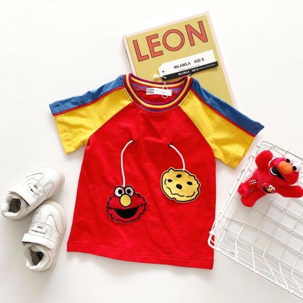 

baby t-shirt sweet toddler kids girls boys cartoon design cute infant tees, Blue