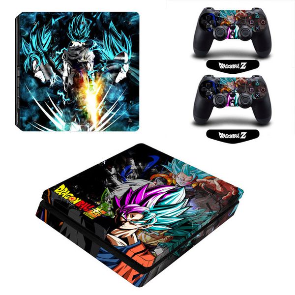 

Мультфильм Dragon Ball Супер Сон Гоку Винил Обложка Декалите PS4 Silm наклейка кожи для Sony