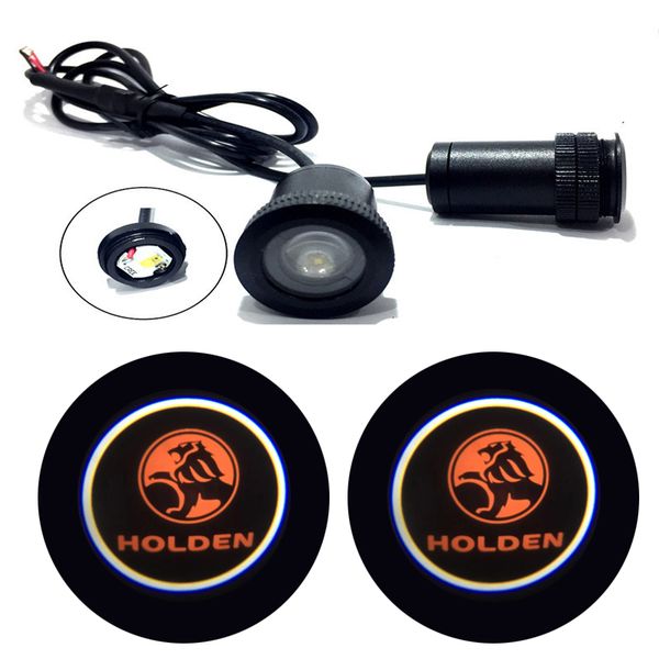 

2pcs for holden emblem car logo led door light universal ghost shadow welcome laser courtesy slide projector logo light