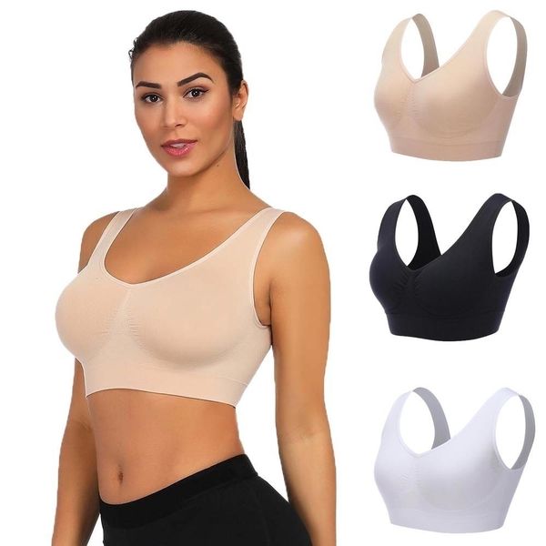

плюс размер bras женщины underwears женщины sexy bras crop top фитнес спорт бесшовные tops push up bra plus размер s b, Red;black