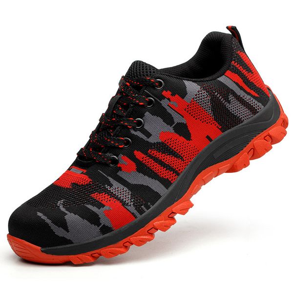

steel toe safety boots wilderness survival ankle steel mid-plate safty anti-smashing safety boots #tw601-1, Black