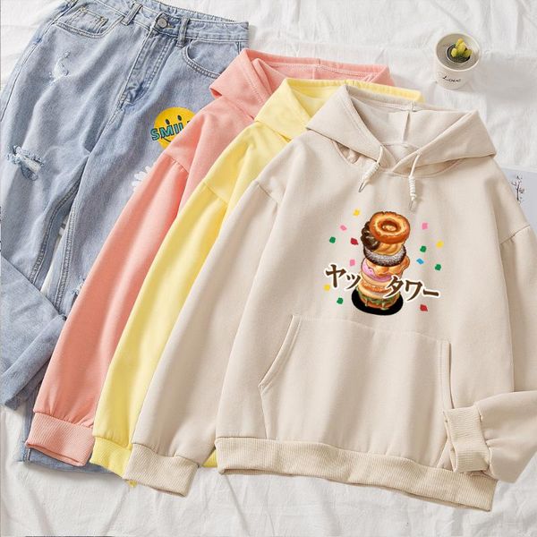 

womens graphic sweatshirt harajuku hoodie japanese print hoodies pullover winter casual oversized streetwear women, Black