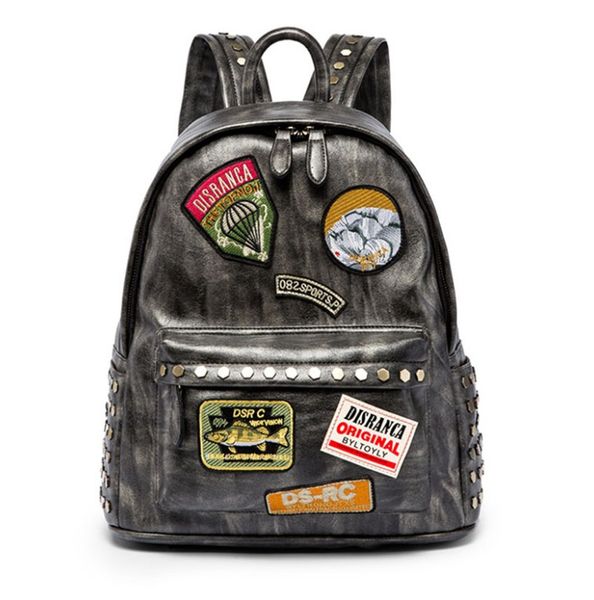 

new designer backpack men rivet applique simple handsome school bags backpacks ph-cfy20051119
