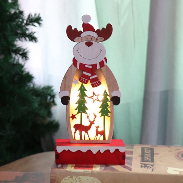 

christmas decoration led lights wooden pendant old man decoration led lamp christmas gifts window light wooden