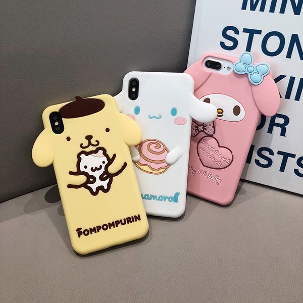 

Телефон чехол для iPhone X XS Max XR 6 6s 7 8 плюс задняя крышка мода милый мультфильм мягкий