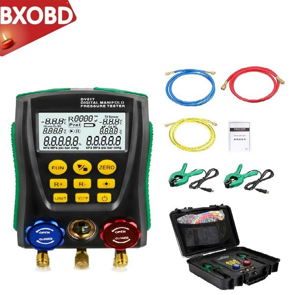 

dy517a pressure gauge refrigeration digital vacuum pressure manifold tester meter hvac temperature tester valve tool kit