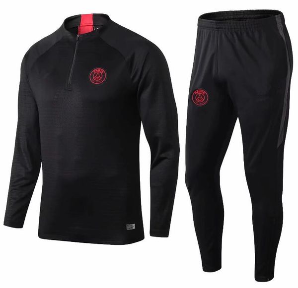 psg tracksuit black and grey