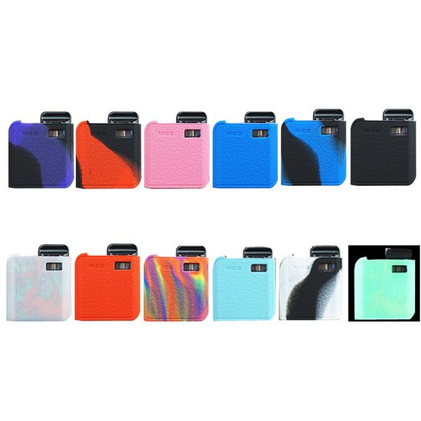 

Smok Mico Skin Silicon Cases Bag Silicone box Colorful leather Case For Mico Pod Kit Vaporizer ecigarette dhl free