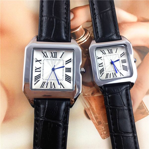 

2019 fashion watches for man/women leather strap watch silver/rose luxury bracelet wristwatches brand female clock drop shipping, Slivery;brown