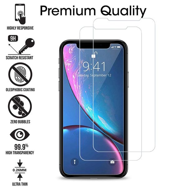 

clear view tempered glass 2.5d screen protector for iphone 11 pro max 6s 7 8 plus x xr xs samsung j2 pure core j4 j6 j8 a10e m10