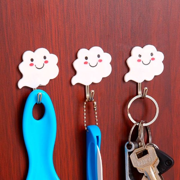 

3pcs wall hooks kitchen wall mounted nail hanger powerful towel holder door hook