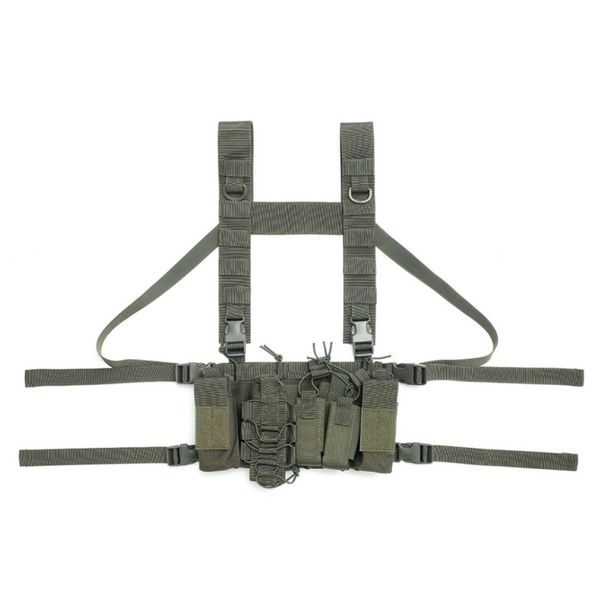 

adjustable two-way pocket pocket vest chest set radio harness chest bag men's and women's ttctical breastplate suit